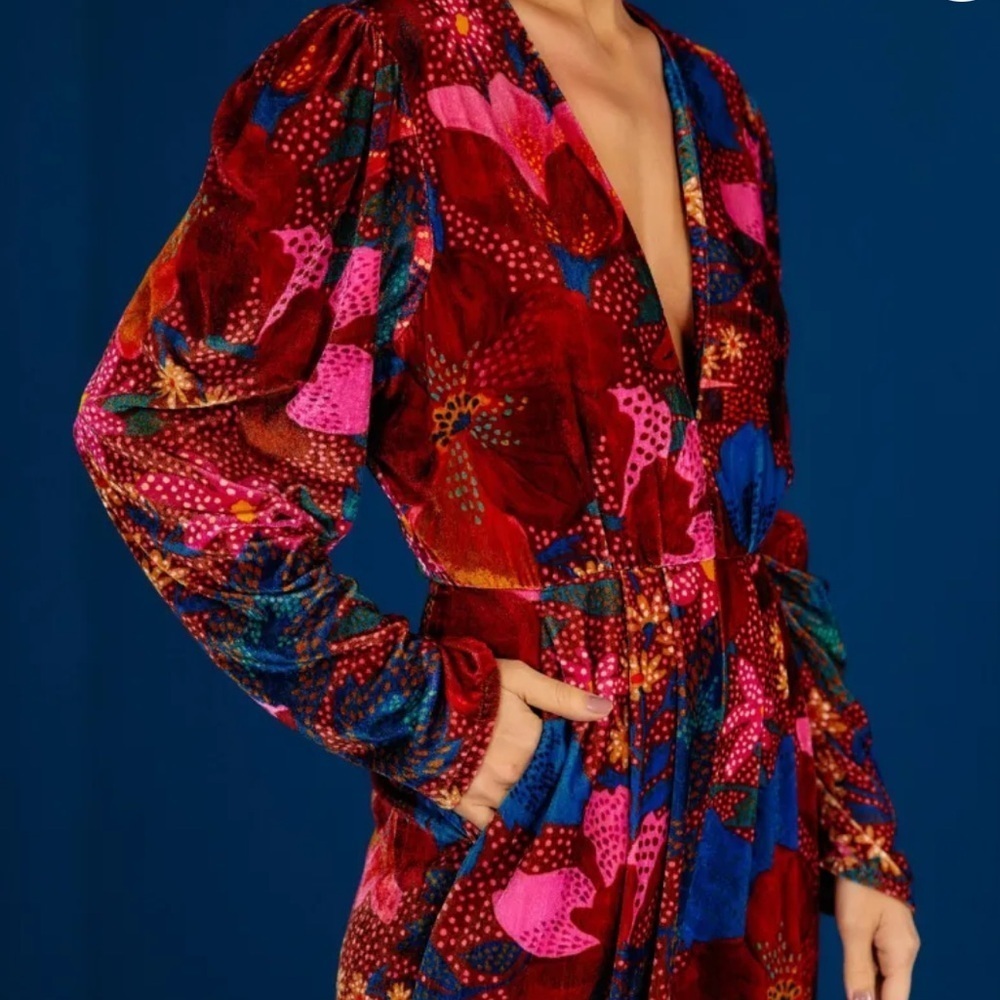 Farm Rio Anthropologie Wild Life Jumpsuit XS - Picture 3 of 8